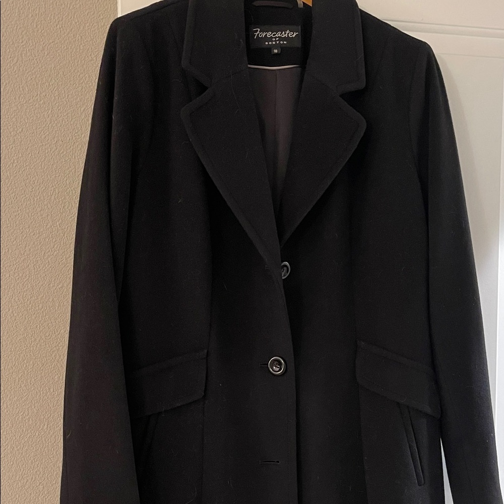 Quiet Luxury Forecaster Women's Classic Black Trench Coat